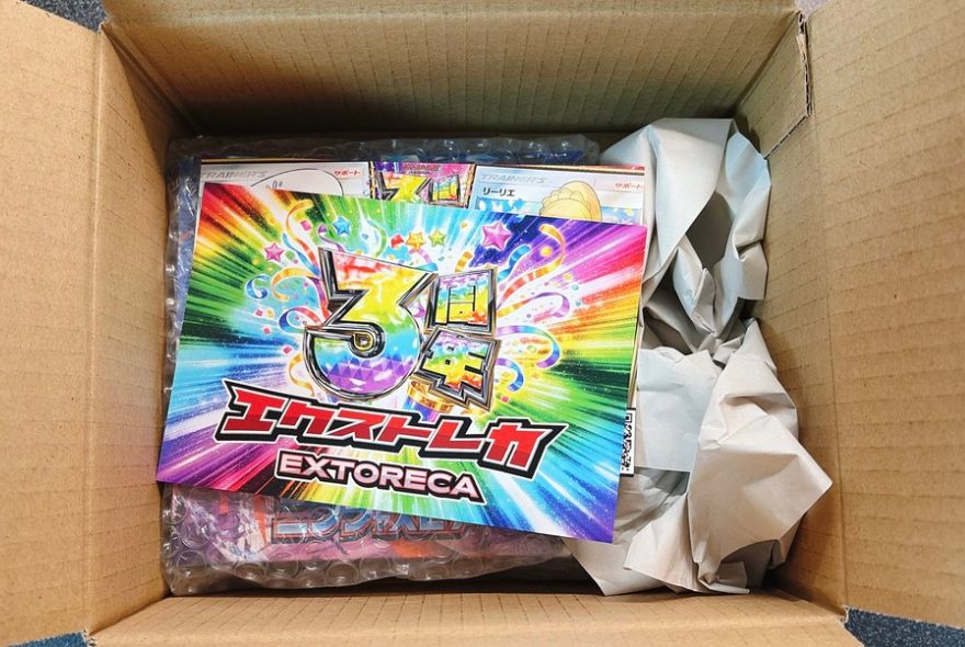 エクストレカから届いたBOXの緩衝材梱包