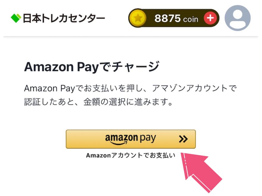 AmazonPayの支払い画面