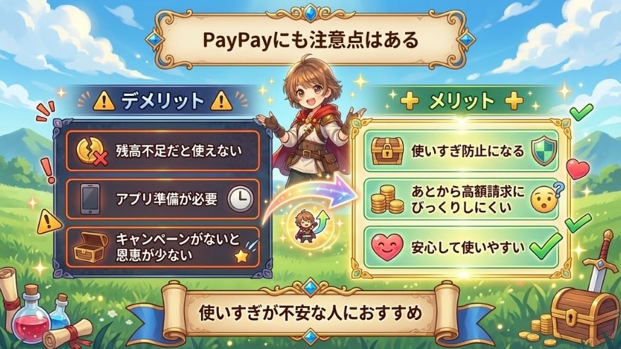 PayPayのデメリット