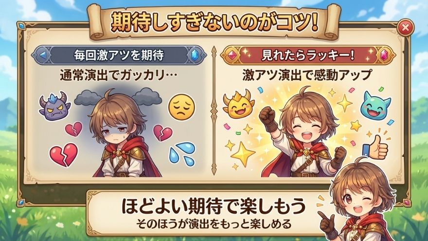 過度な期待は禁物