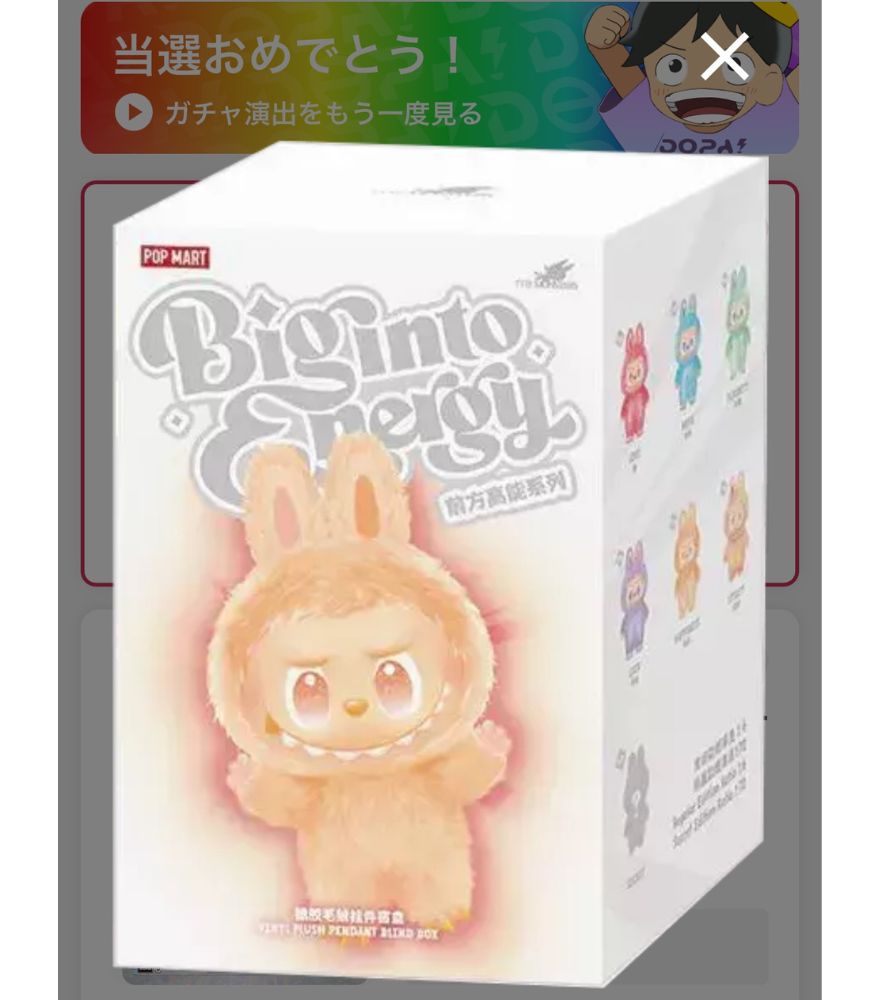 私のラブブ当選報告