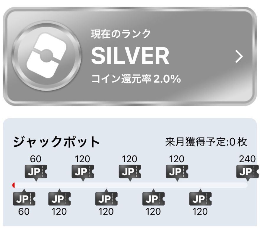 オリパワンジャックポットゲージ（シルバーランク）