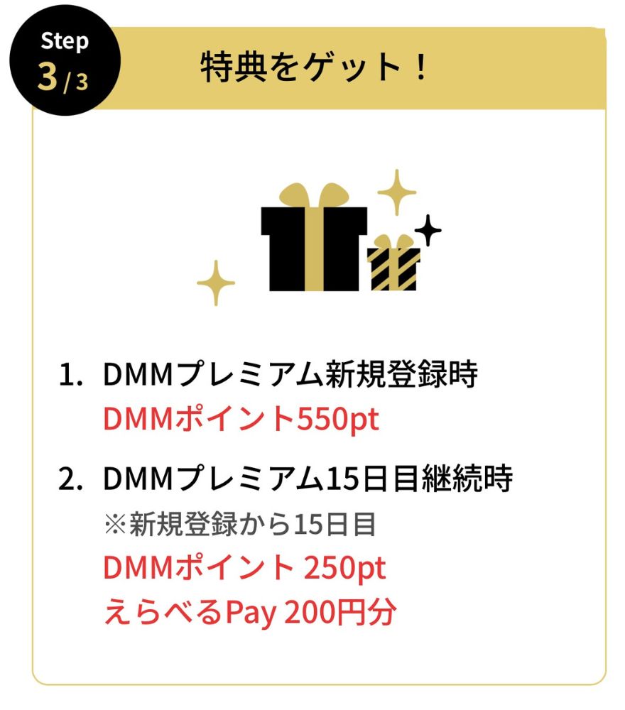 DMMプレミアムの加入手順3