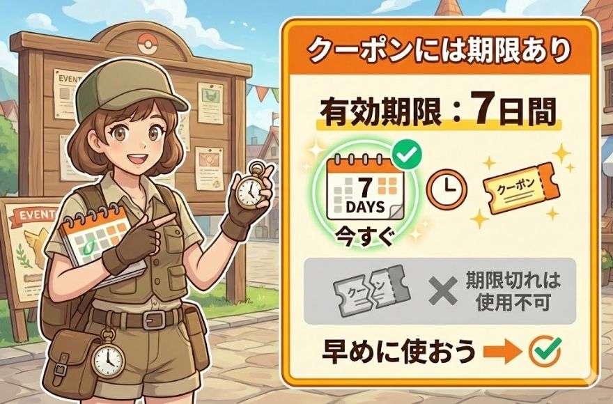 クーポンの有効期限