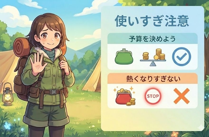 お金の使いすぎに注意