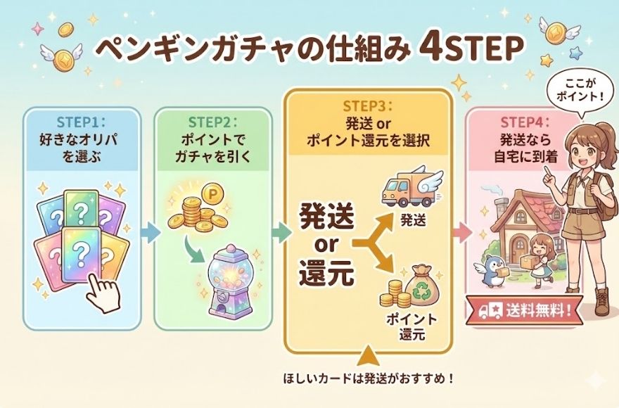 ペンギンガチャの仕組み