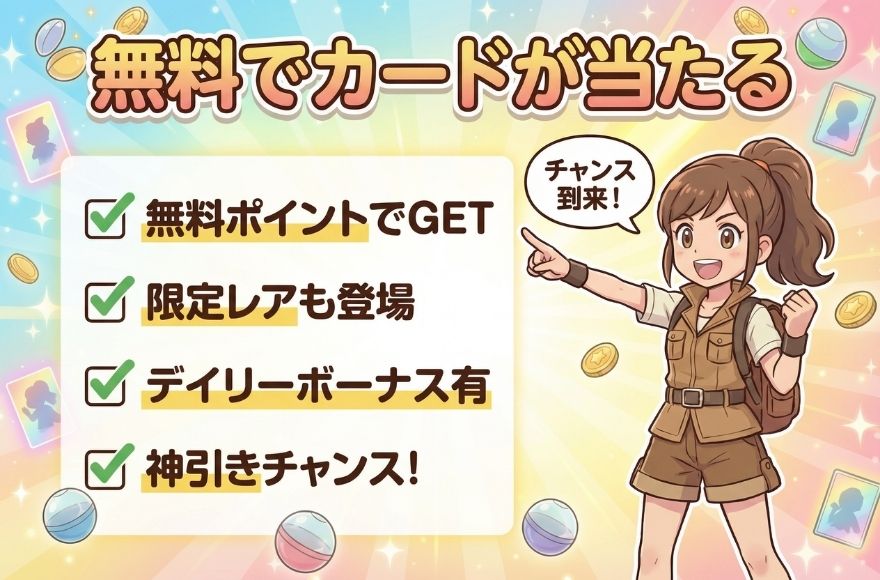 無料でカードが当たる