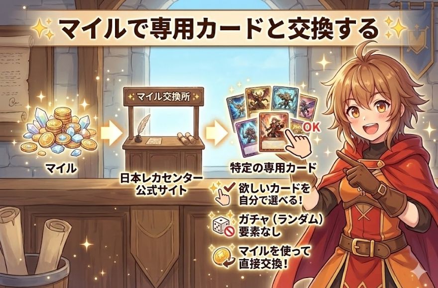 専用カードと交換する