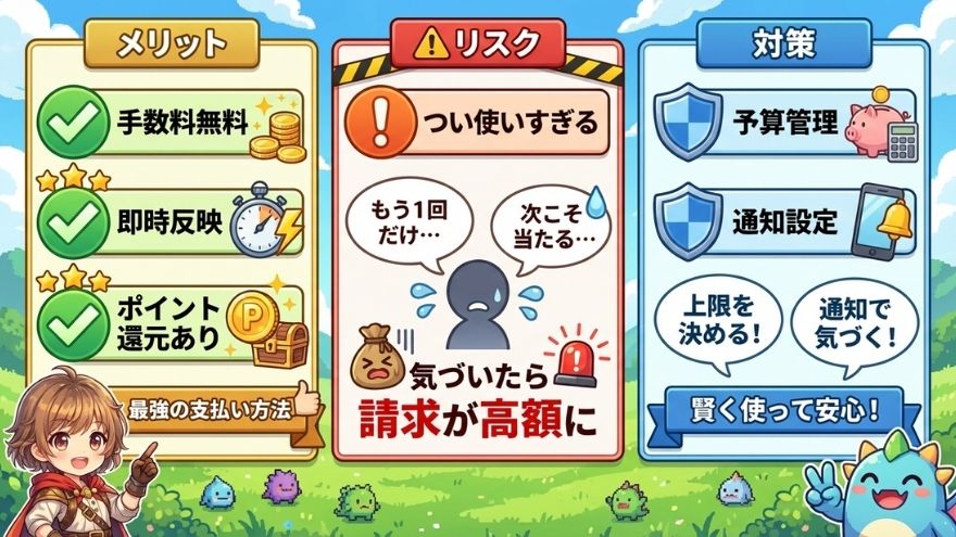 クレジットカードは使いすぎに注意