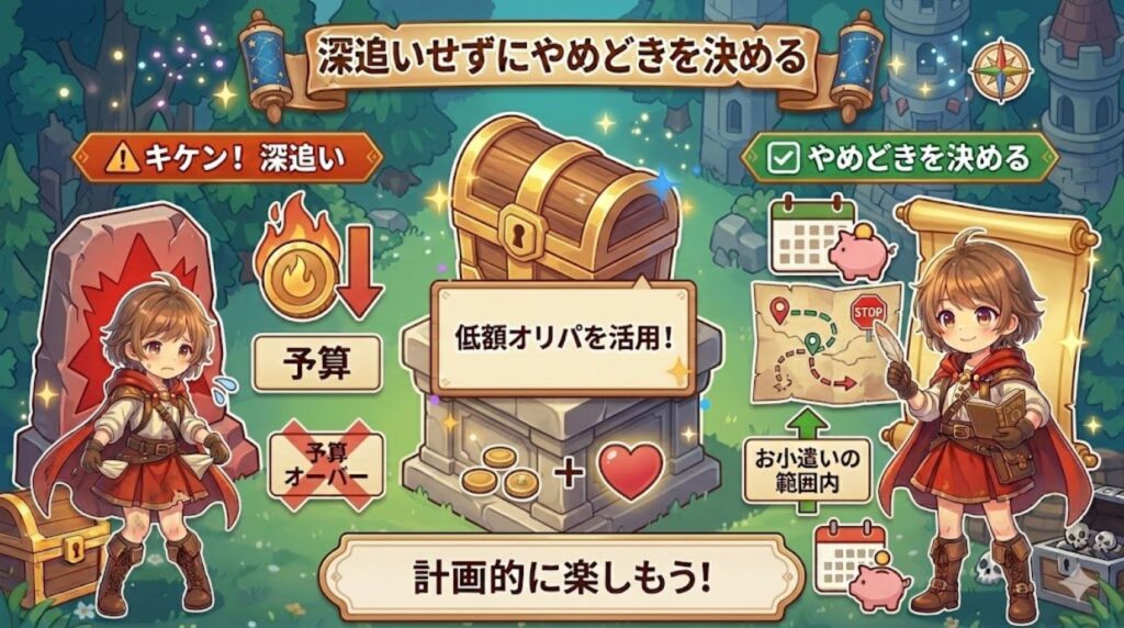 深追いせずにやめどきを決める