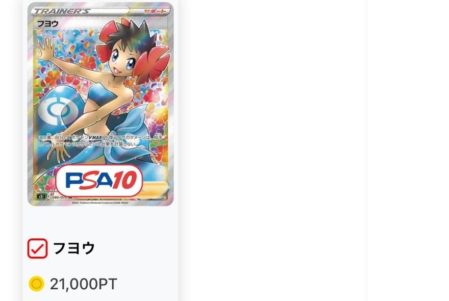 フヨウ：21,000pt