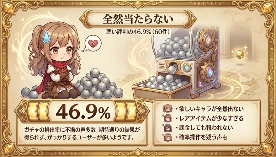 オリパワンの悪い評判「全然当たらない」の図解