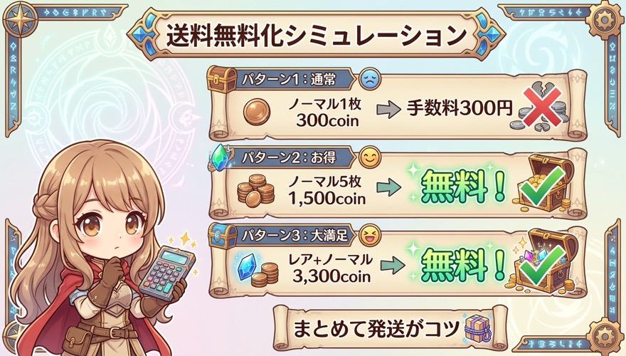 オリくじ送料無料化シミュレーション