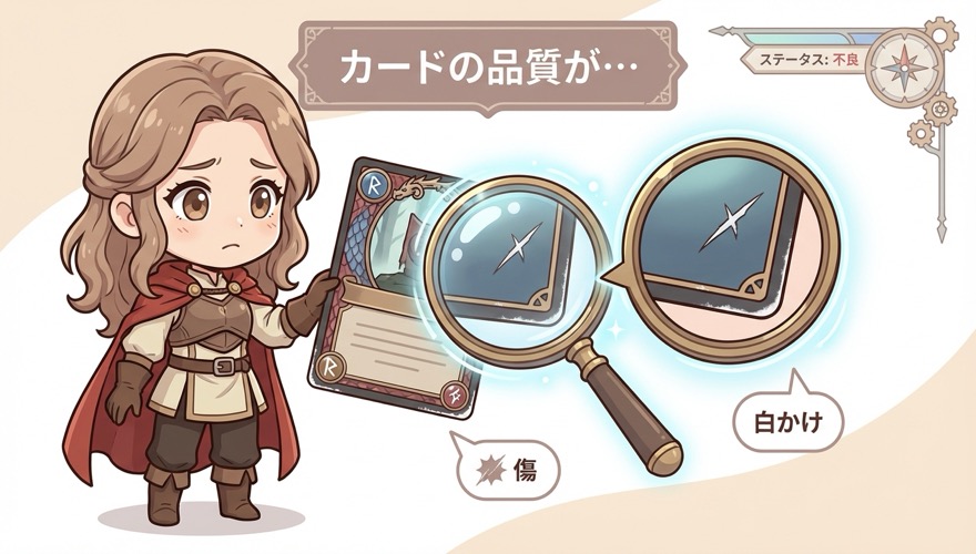 オリくじのカード品質に関する図解