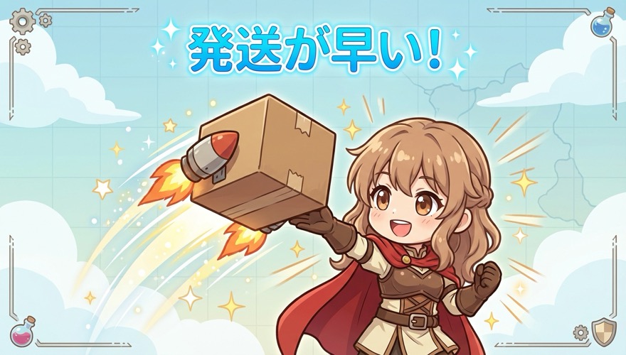 オリくじの発送が早い図解
