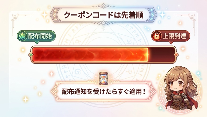 エクストレカのクーポンコードは先着順の注意を示す図解