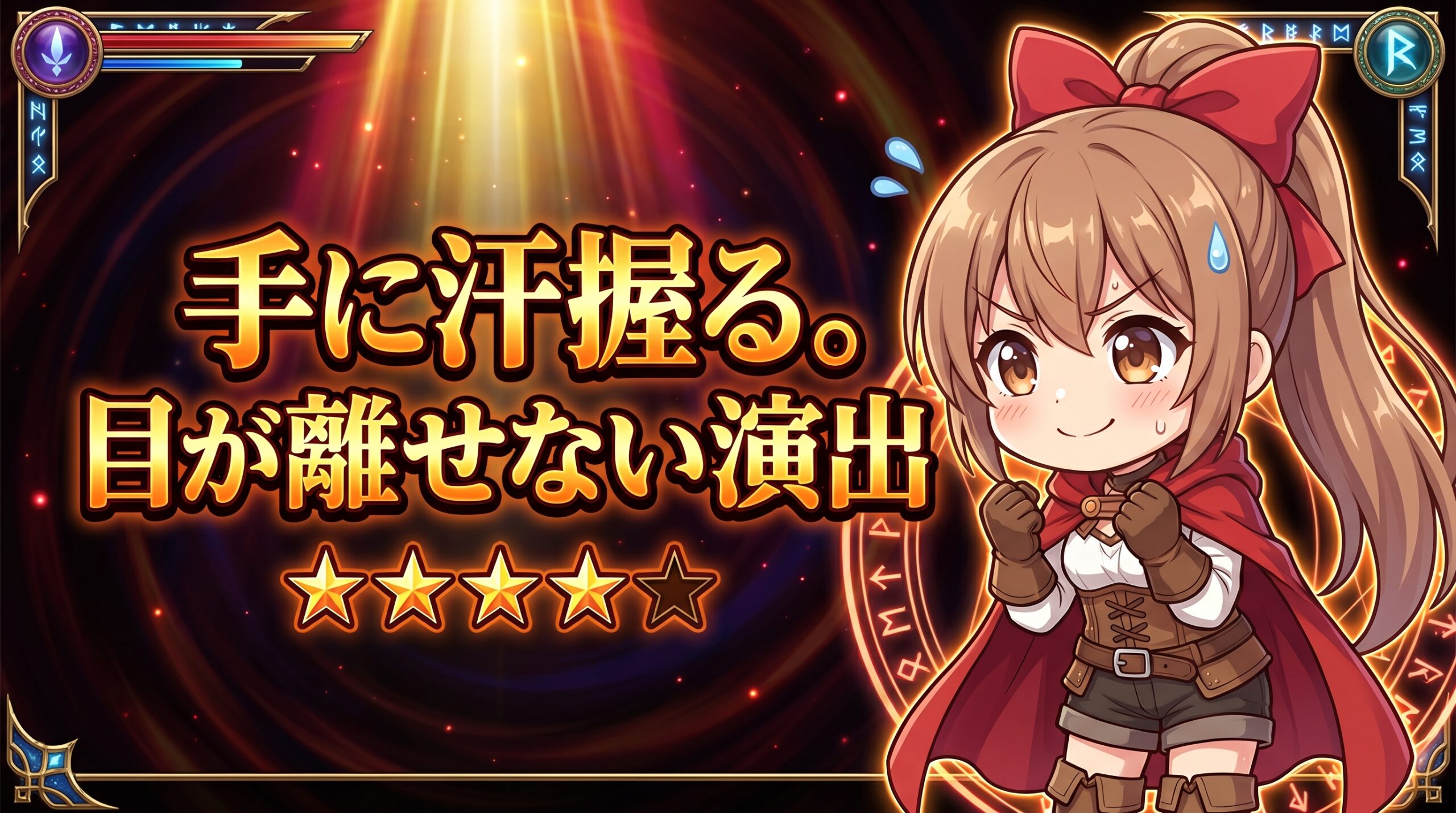 オリパワン演出 脳汁度★4 手に汗握る目が離せない演出