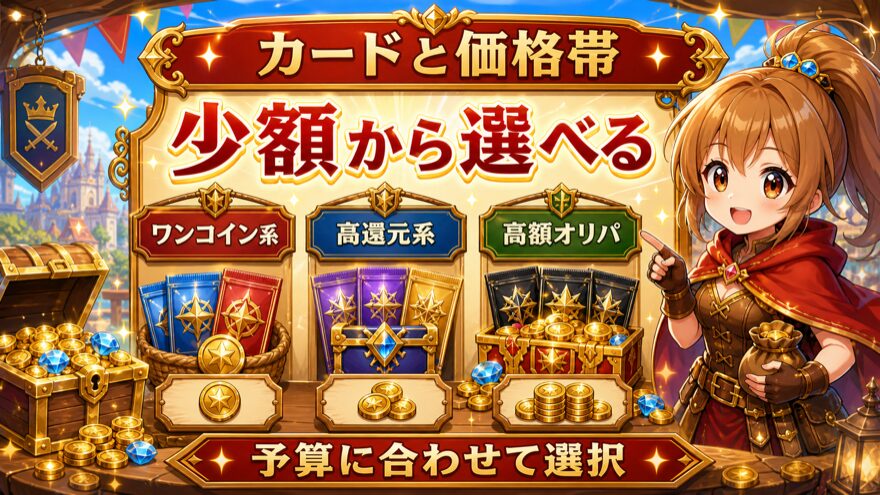 日本玩具センターオンラインの取り扱いカードと価格帯