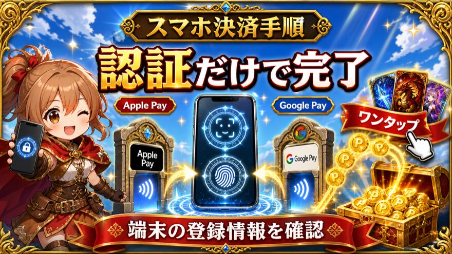イブガチャのApple Pay・Google Pay支払い手順図解