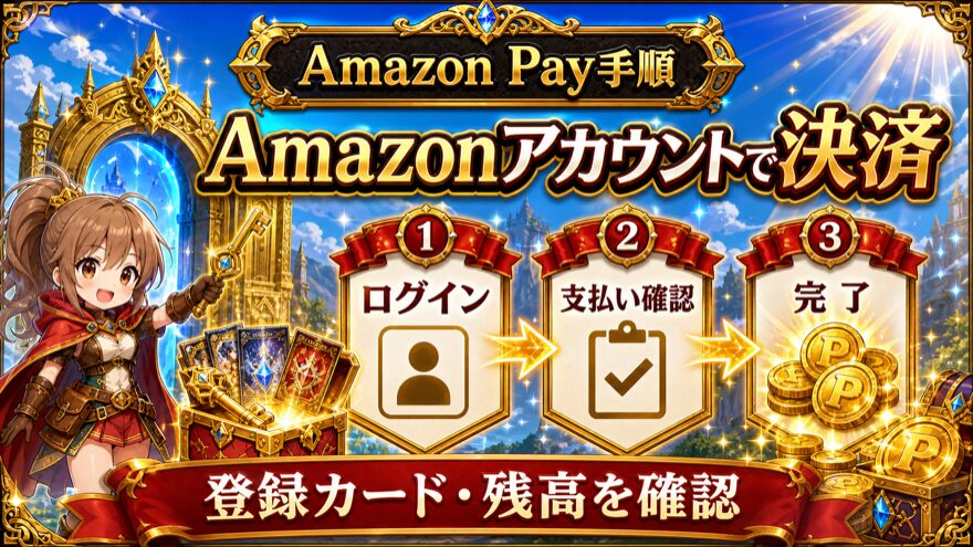 イブガチャのAmazon Pay支払い手順図解