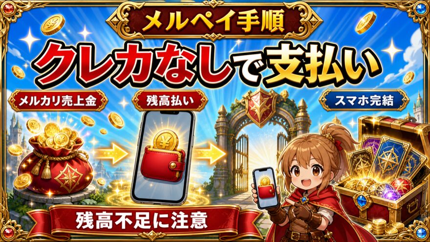 イブガチャのメルペイ支払い手順図解