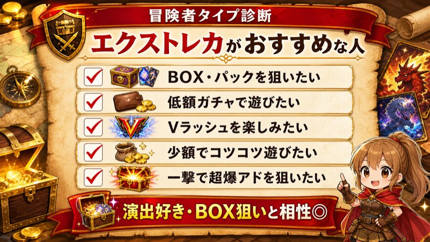 エクストレカがおすすめな人のチェックリスト