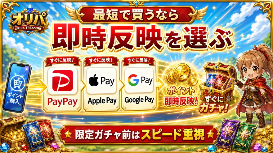 クローブオリパ 【最短派】今すぐポイントを買いたい人の図解