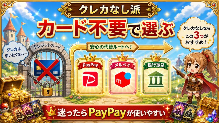 クローブオリパ 【クレカなし派】クレジットカードを使いたくない人の図解