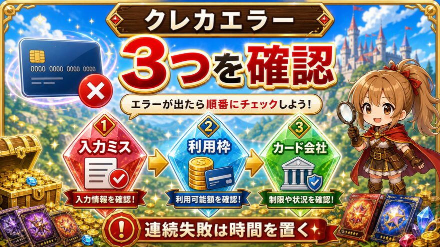 クローブオリパ クレジットカードが使えない場合の図解