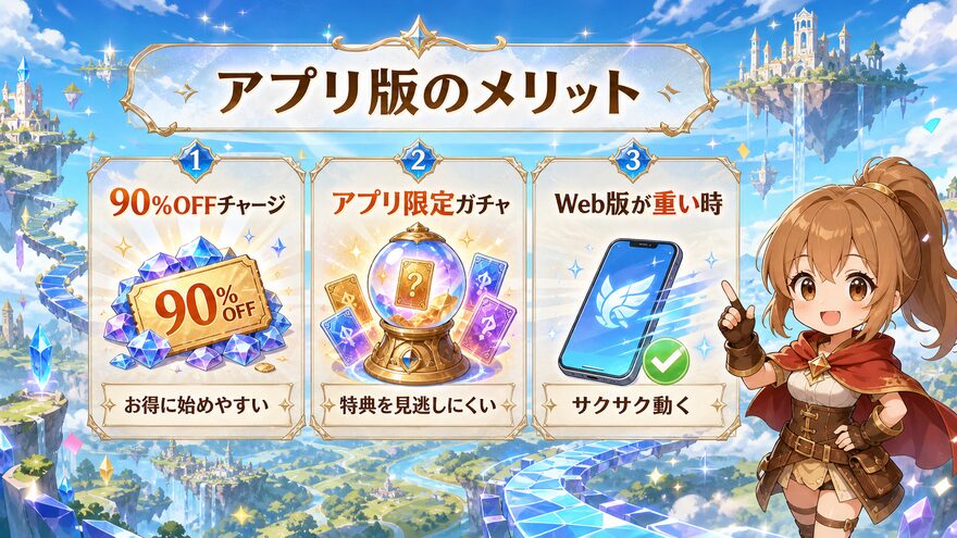 エクストレカアプリ アプリ版のメリットの図解
