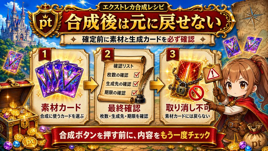 合成後は元に戻せない