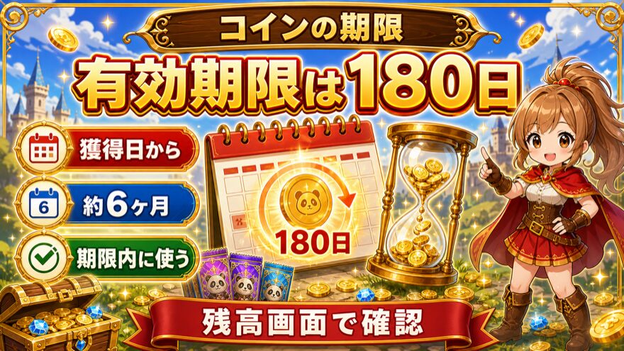 おりパンダ 支払い方法 図解|コインの有効期限は180日