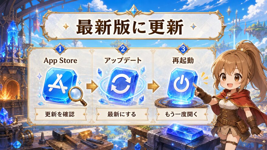 エクストレカアプリを最新版に更新する図解