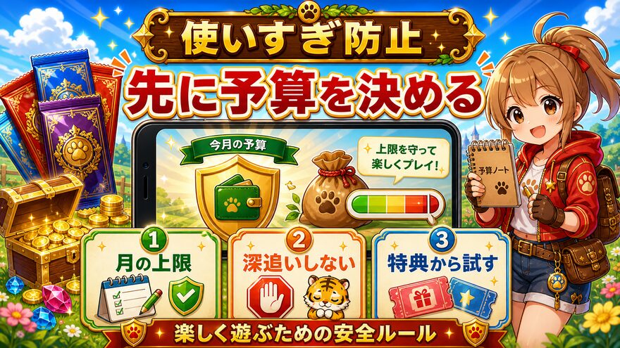 TORAオリパでお金を使いすぎないために予算を決める図解