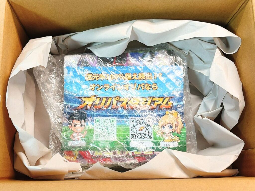 オリパスタジアムで当選した商品の写真