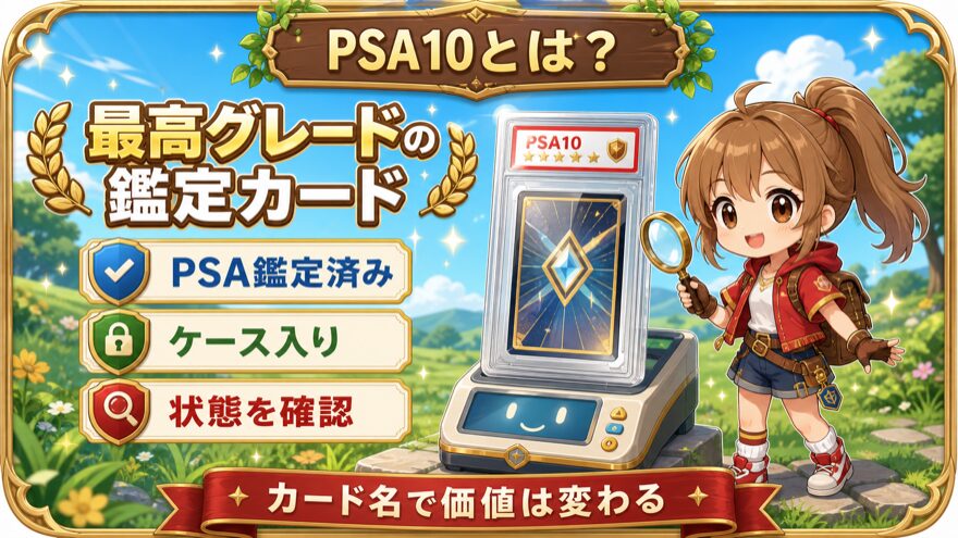 PSA10の最高グレードを示す図解