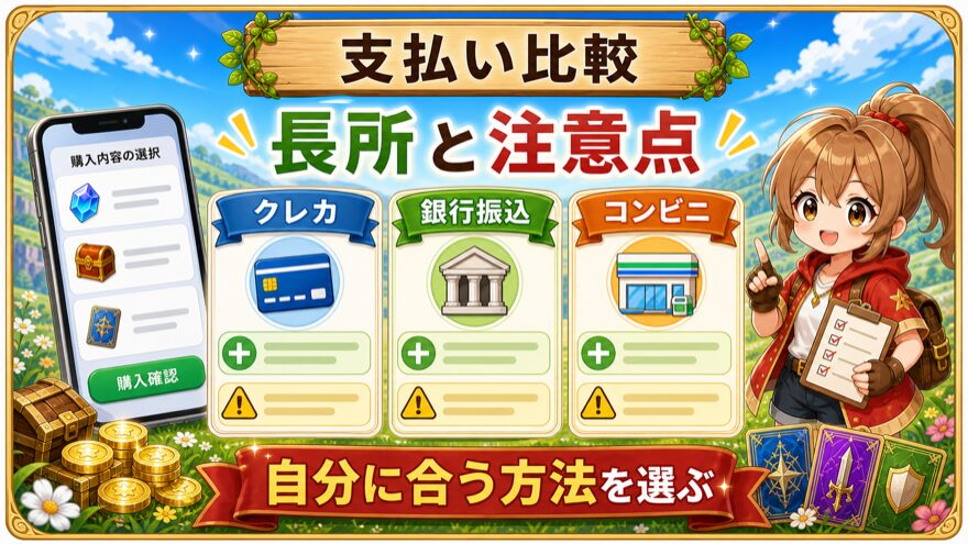 オリパスマッシュの支払い方法ごとのメリットと注意点
