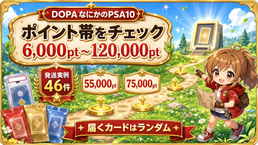 DOPAなにかのPSA10のポイント帯を示す図解