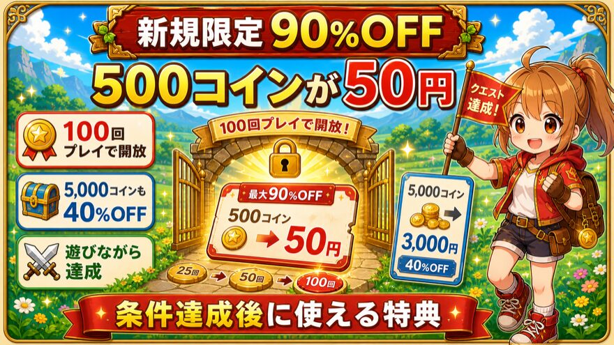 フォーチュンクッキー新規限定最大90%OFFクーポンの図解