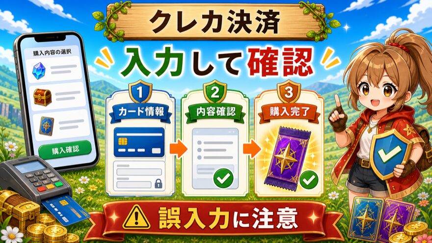 オリパスマッシュのクレジットカード支払い手順