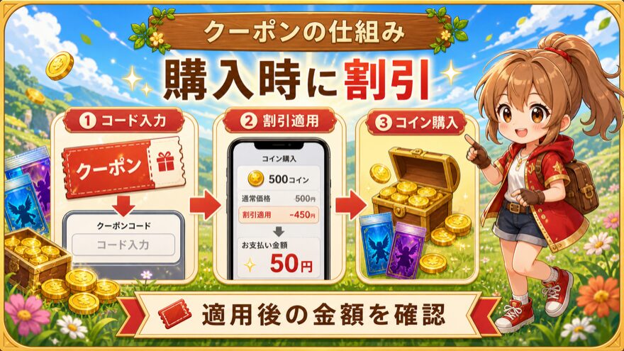 オリパスマッシュ クーポンの仕組みの図解