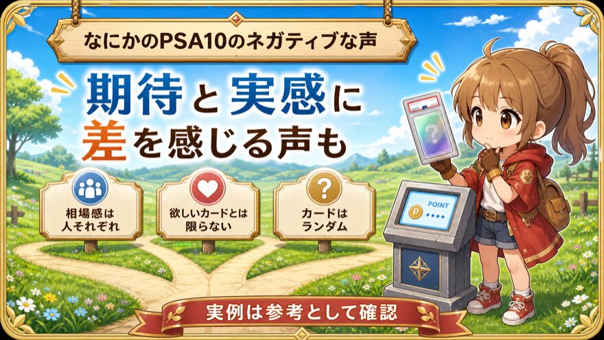 DOPAなにかのPSA10のネガティブな声を示す図解