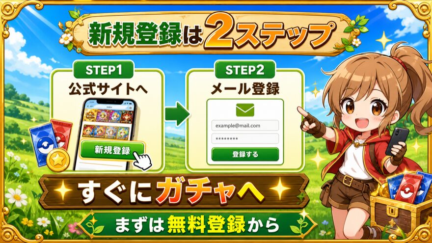 アイリストレカの新規会員登録の流れを示す図解