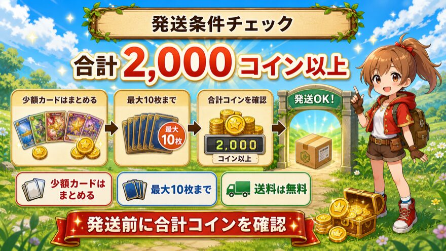 日本玩具センターオンラインの発送条件2,000コイン