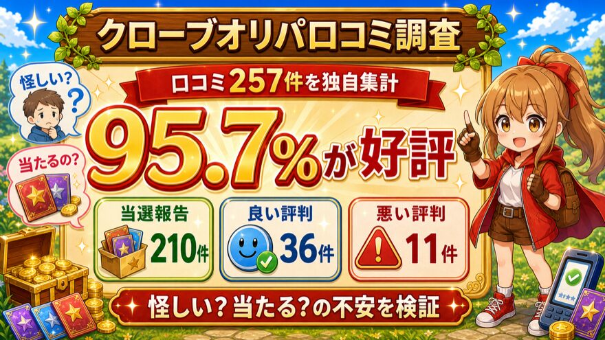 クローブオリパ口コミ257件の評判調査結果