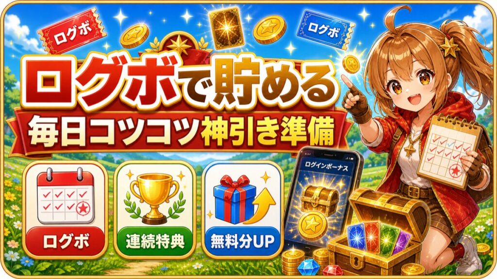 ログボが豪華なオンラインオリパ7選のアイキャッチ図解