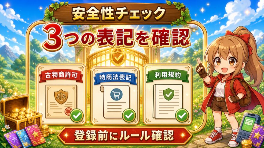 クローブオリパの古物商許可と特商法と利用規約