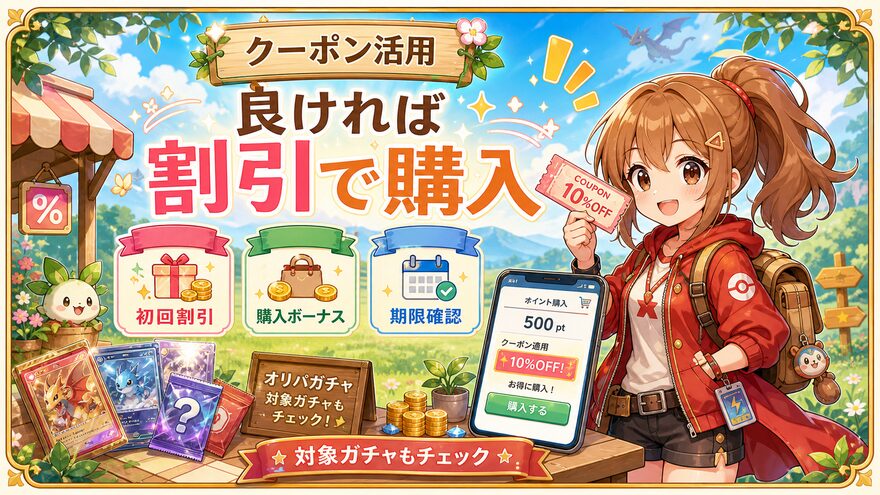 クーポンで割引購入の図解