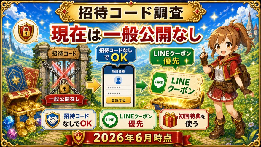 オリパスタジアムに招待コードの一般公開はない