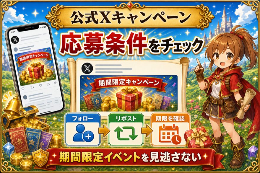 オリパスタジアム公式Xキャンペーンの応募条件を確認する